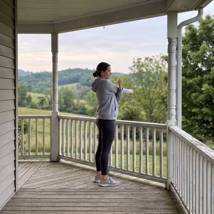 Soft evening light in a bay-window corner