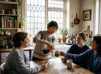 Saturday coffee gathering