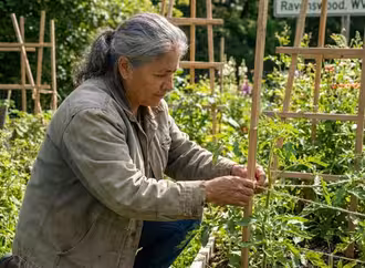 Multi-generational garden through the seasons